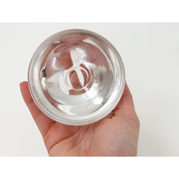 Orrefors Signed Kosta Boda Pair of Glass Crystal Vintage Votive Candle Holders - Picture 3 of 10